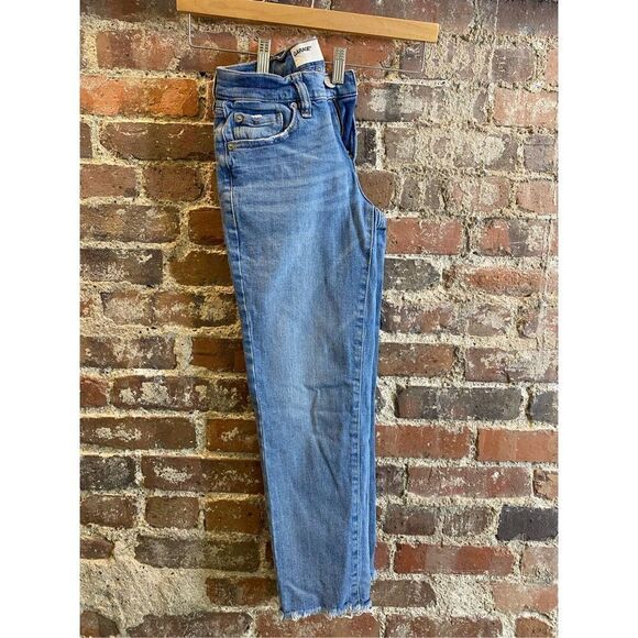 Garage Medium Wash Blue Jeans Cut Off Frayed Ankle Pant Ladies Size 00 - Picture 4 of 8